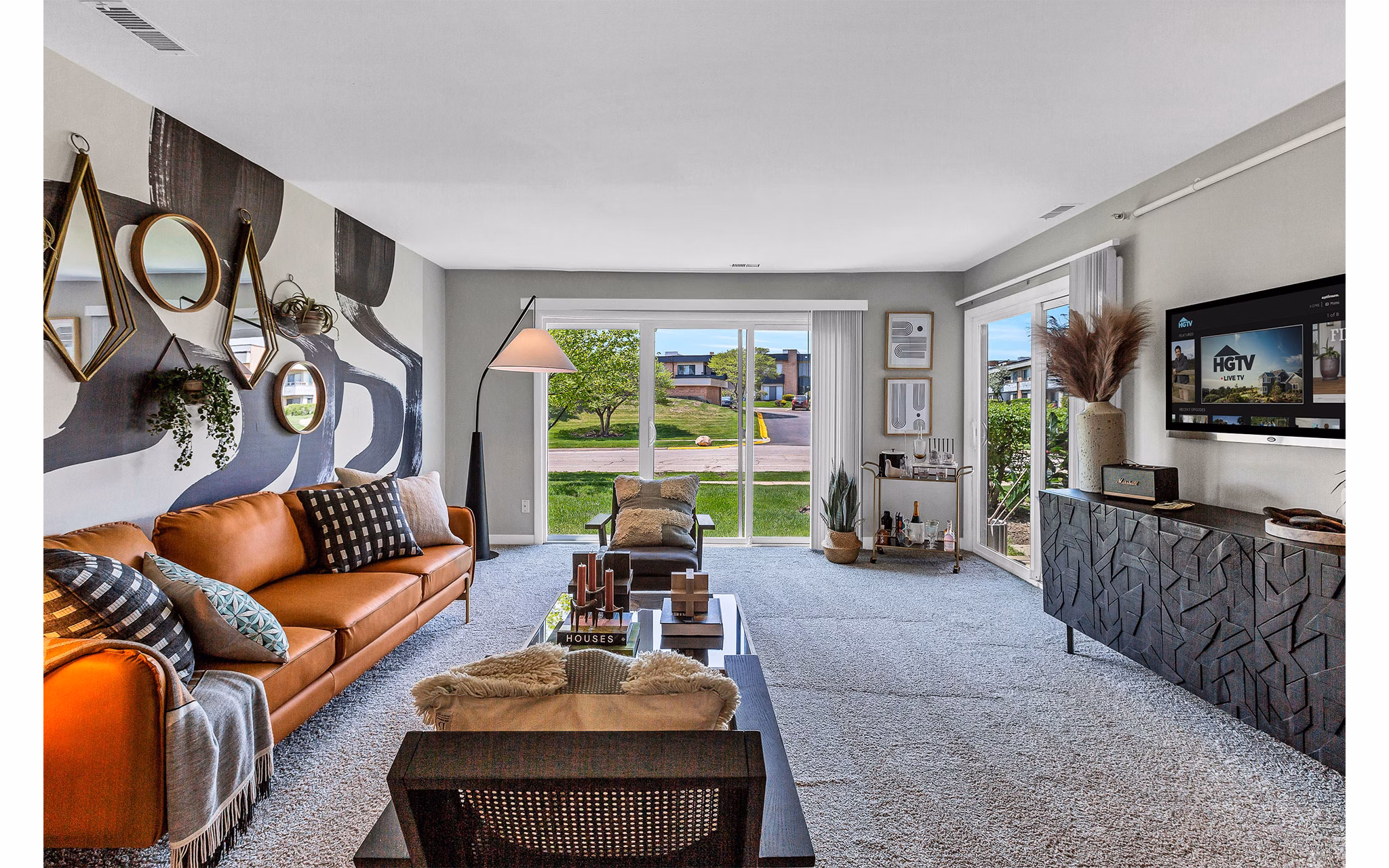 Living Room at Albion On Northwest Apartments