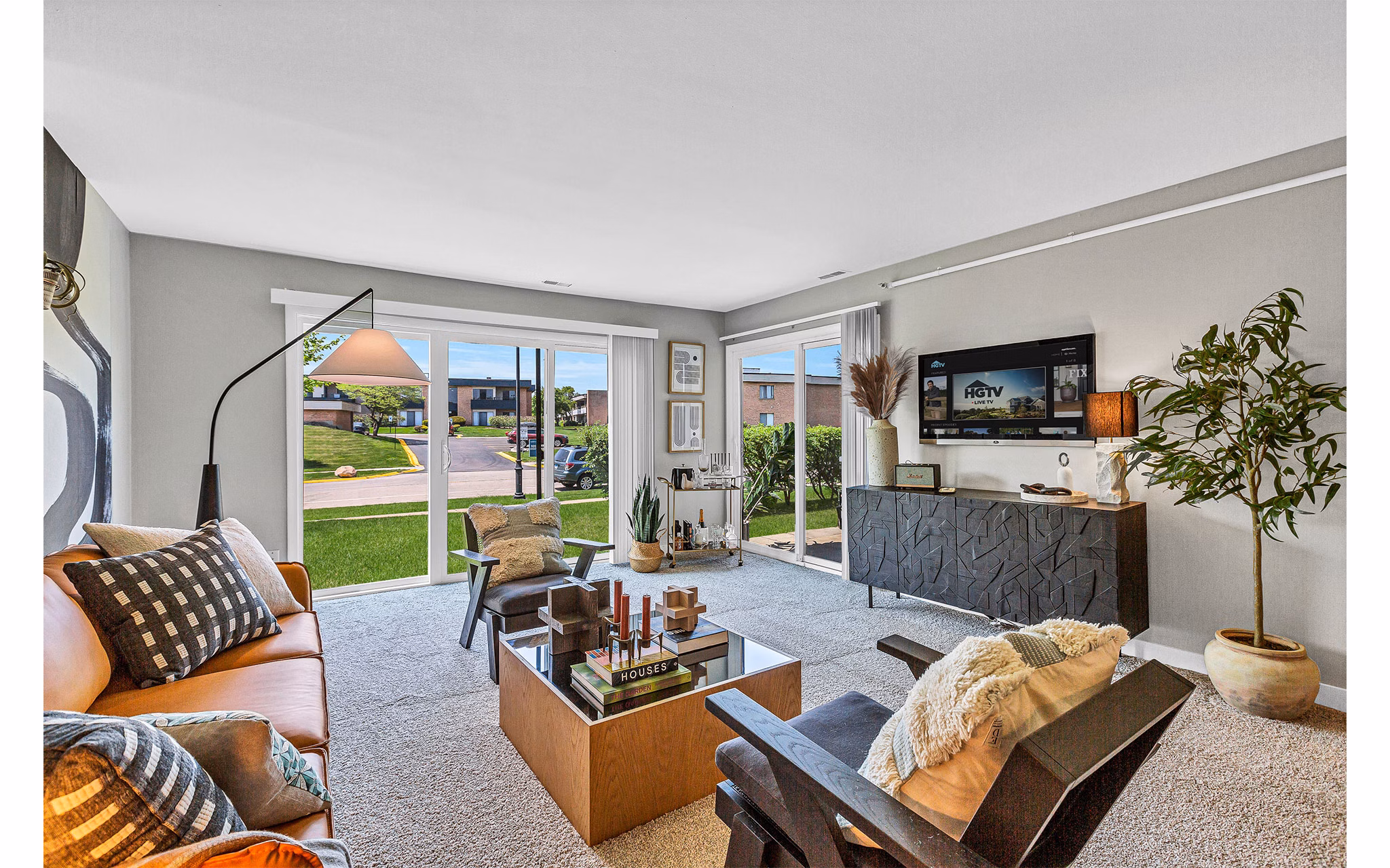 Living Room at Albion On Northwest Apartments