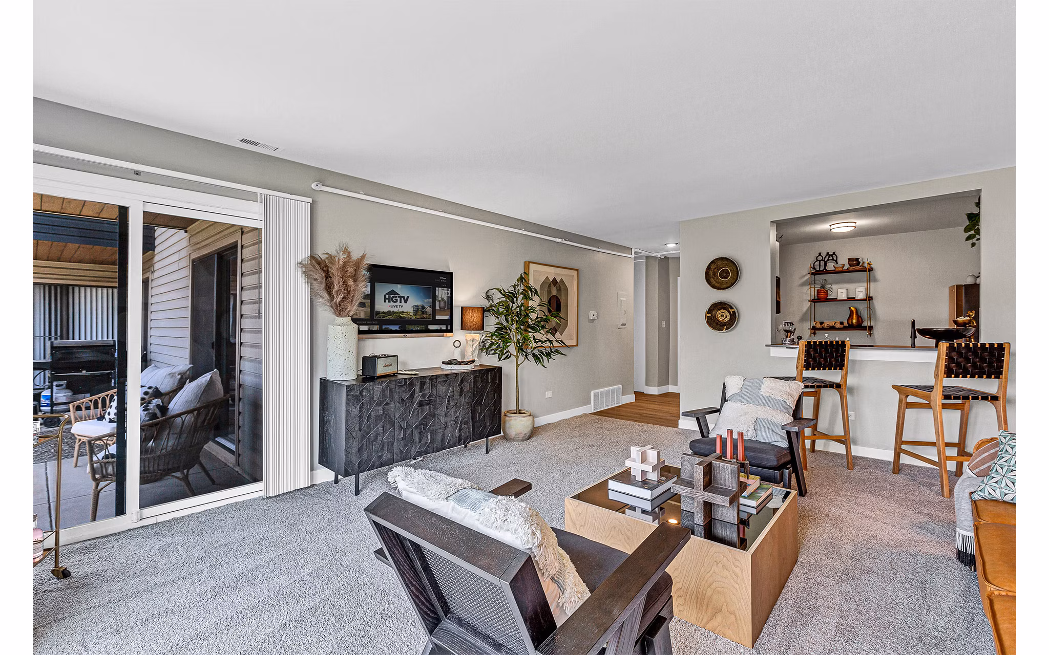 Living Room at Albion On Northwest Apartments