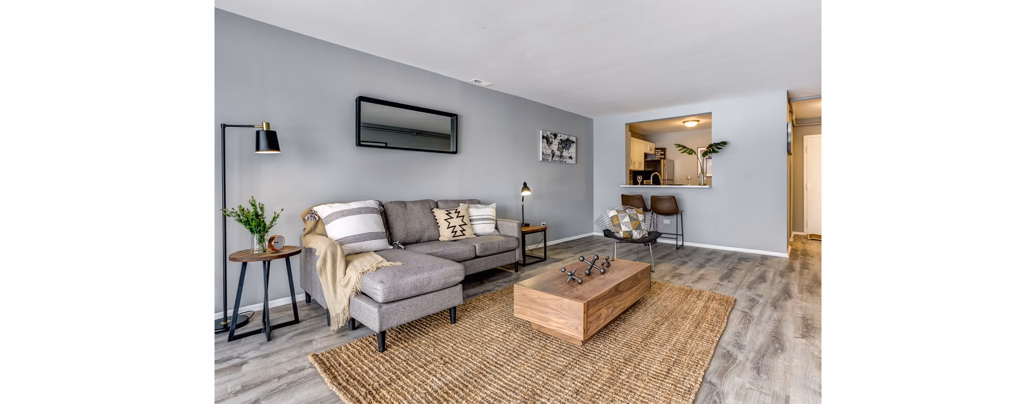 Living Room at Albion On Northwest Apartments