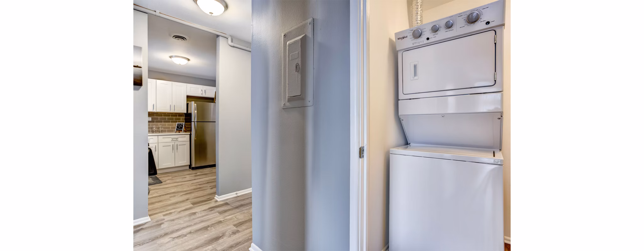 Laundry Room at Albion On Northwest Apartments
