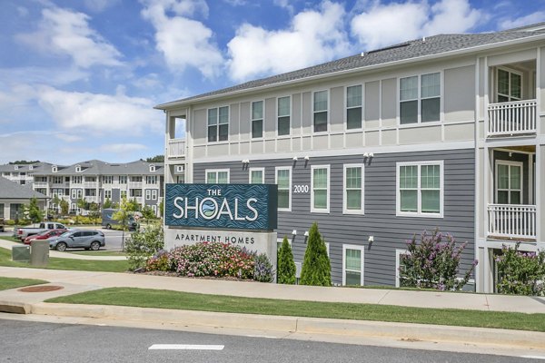 exterior at The Shoals Apartments 