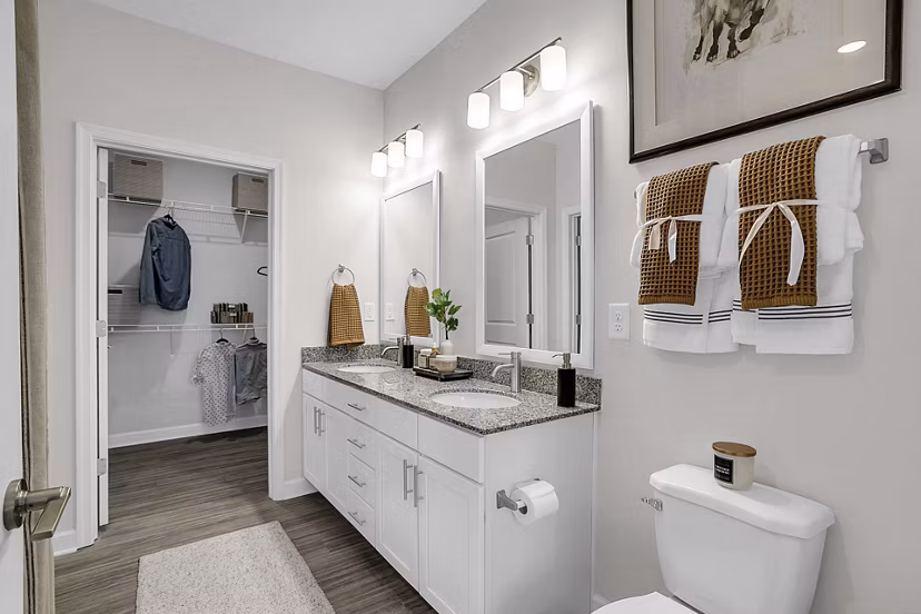 bathroom at The Shoals Apartments 