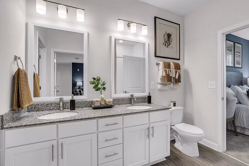 bathroom at The Shoals Apartments 