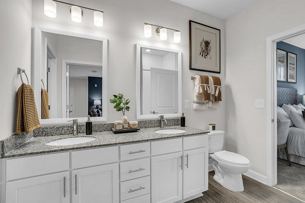 bathroom at The Shoals Apartments 