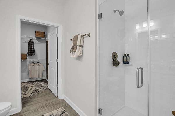 bathroom at The Shoals Apartments 