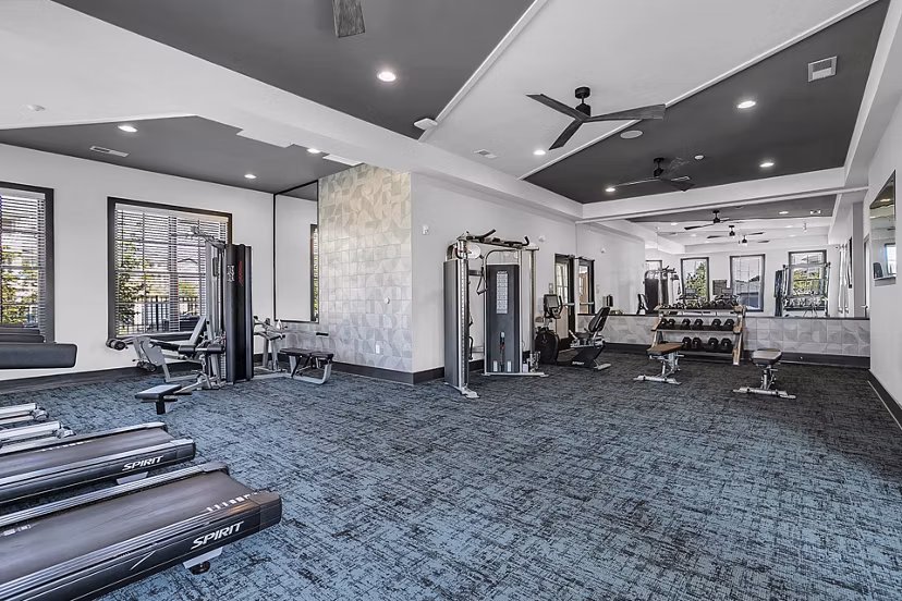 fitness center at The Shoals Apartments 