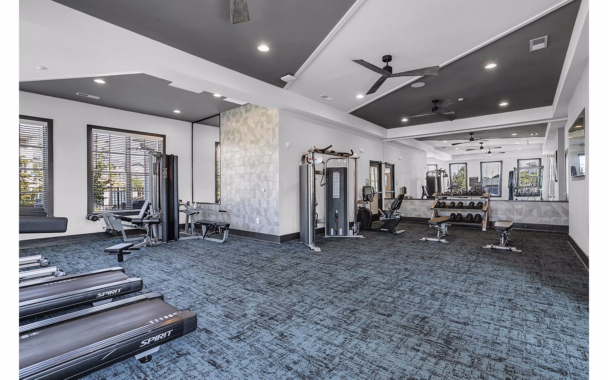 fitness center at The Shoals Apartments 