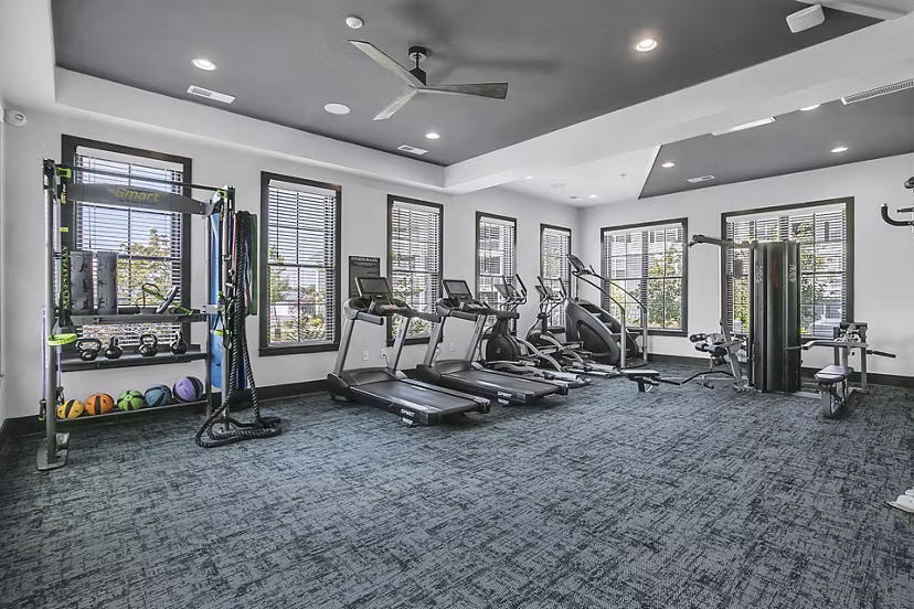 fitness center at The Shoals Apartments 