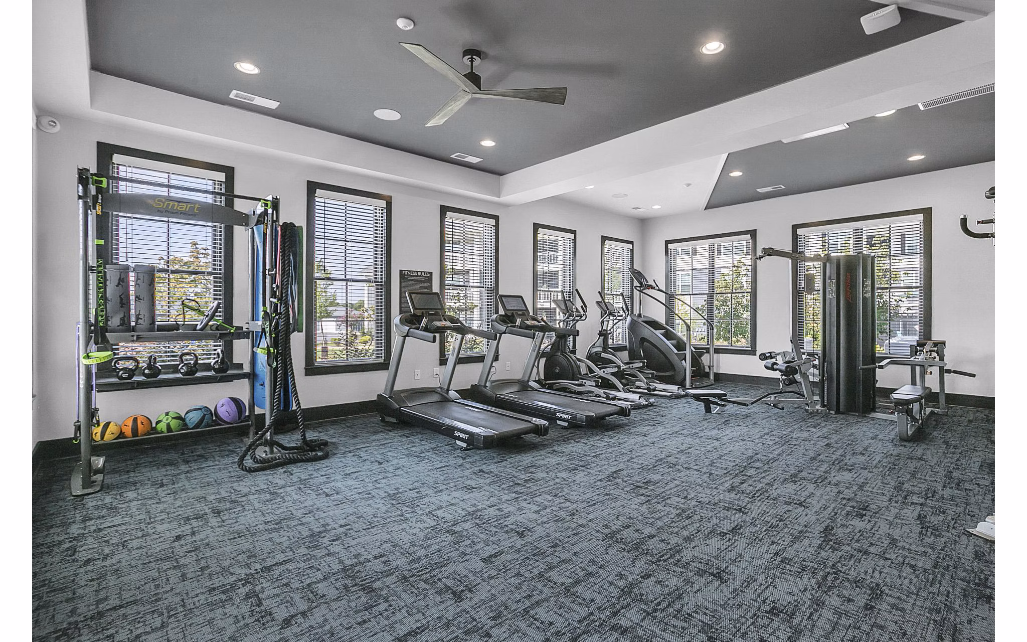 fitness center at The Shoals Apartments 