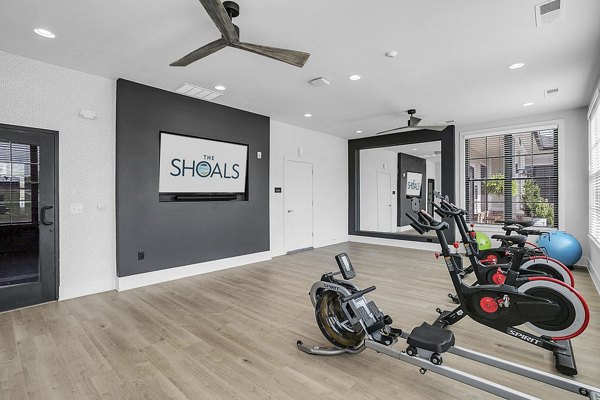 fitness center at The Shoals Apartments 