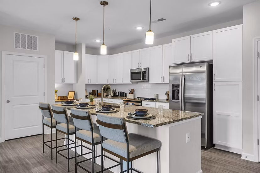 kitchen at The Shoals Apartments 