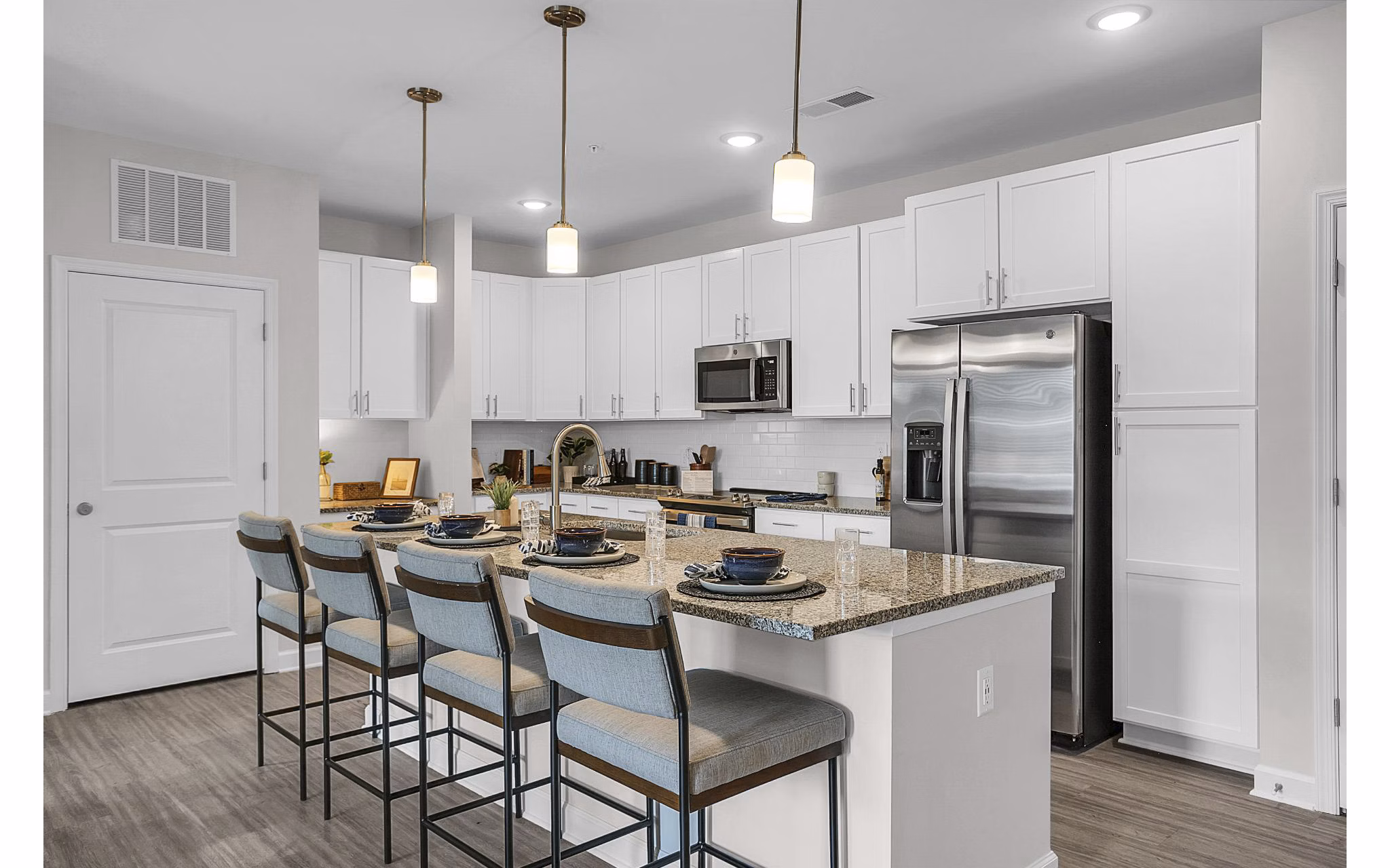 kitchen at The Shoals Apartments 