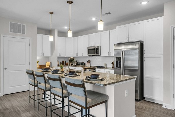kitchen at The Shoals Apartments 