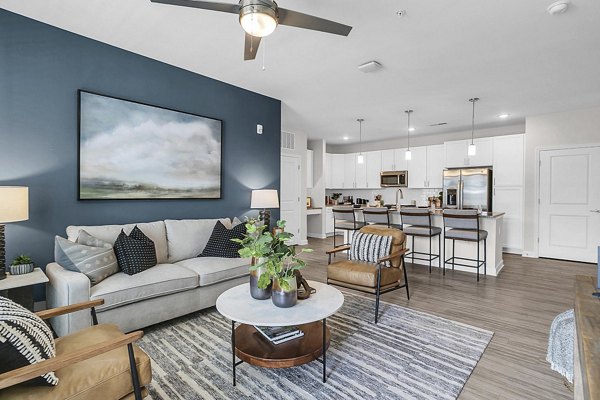 living room at The Shoals Apartments 