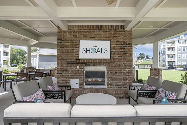 grill area at The Shoals Apartments 