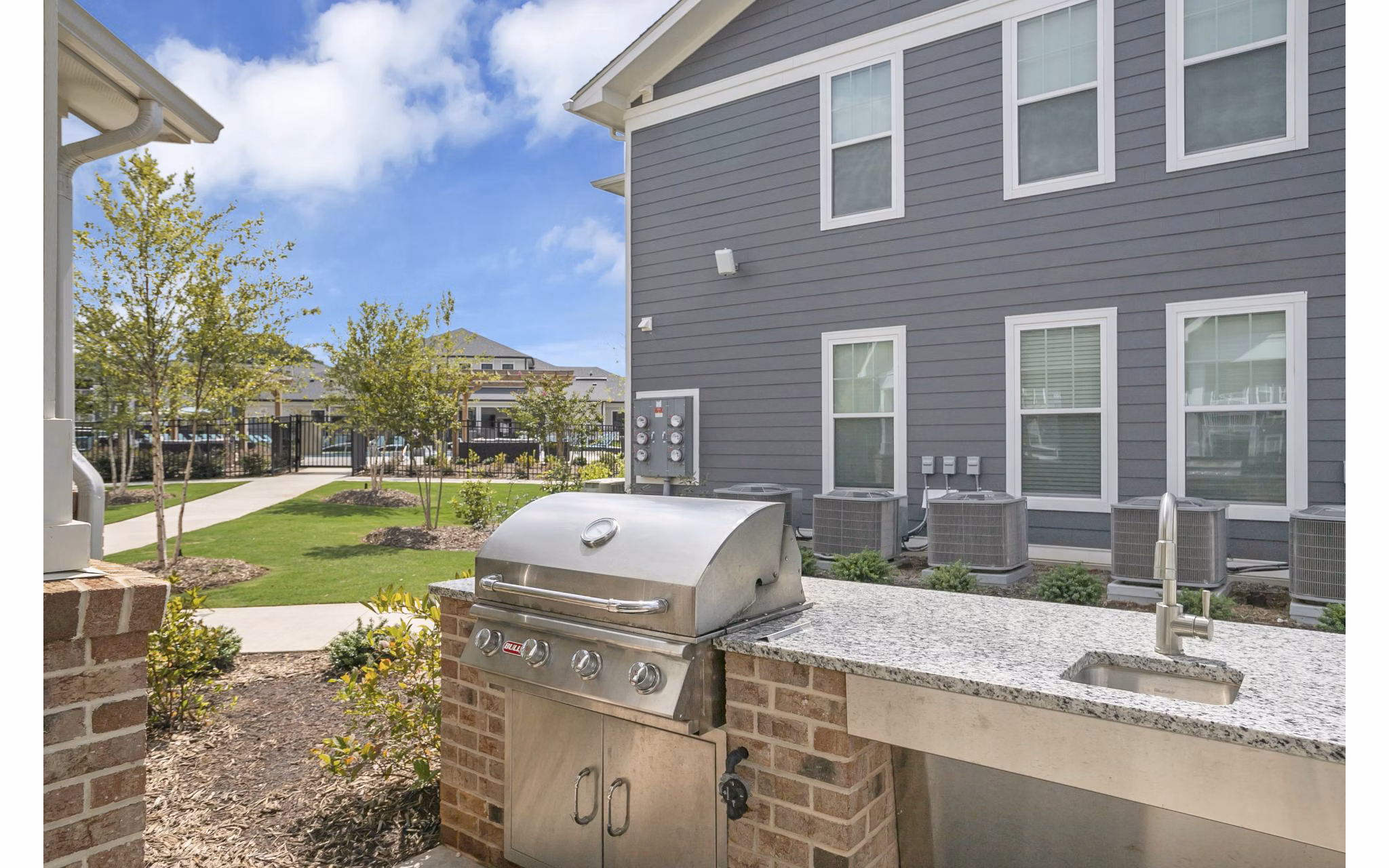 grill area at The Shoals Apartments 