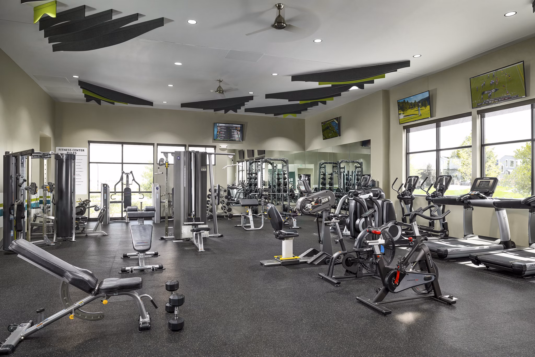 Fitness Center at The Lanterns at Brighton Crossings Apartments
