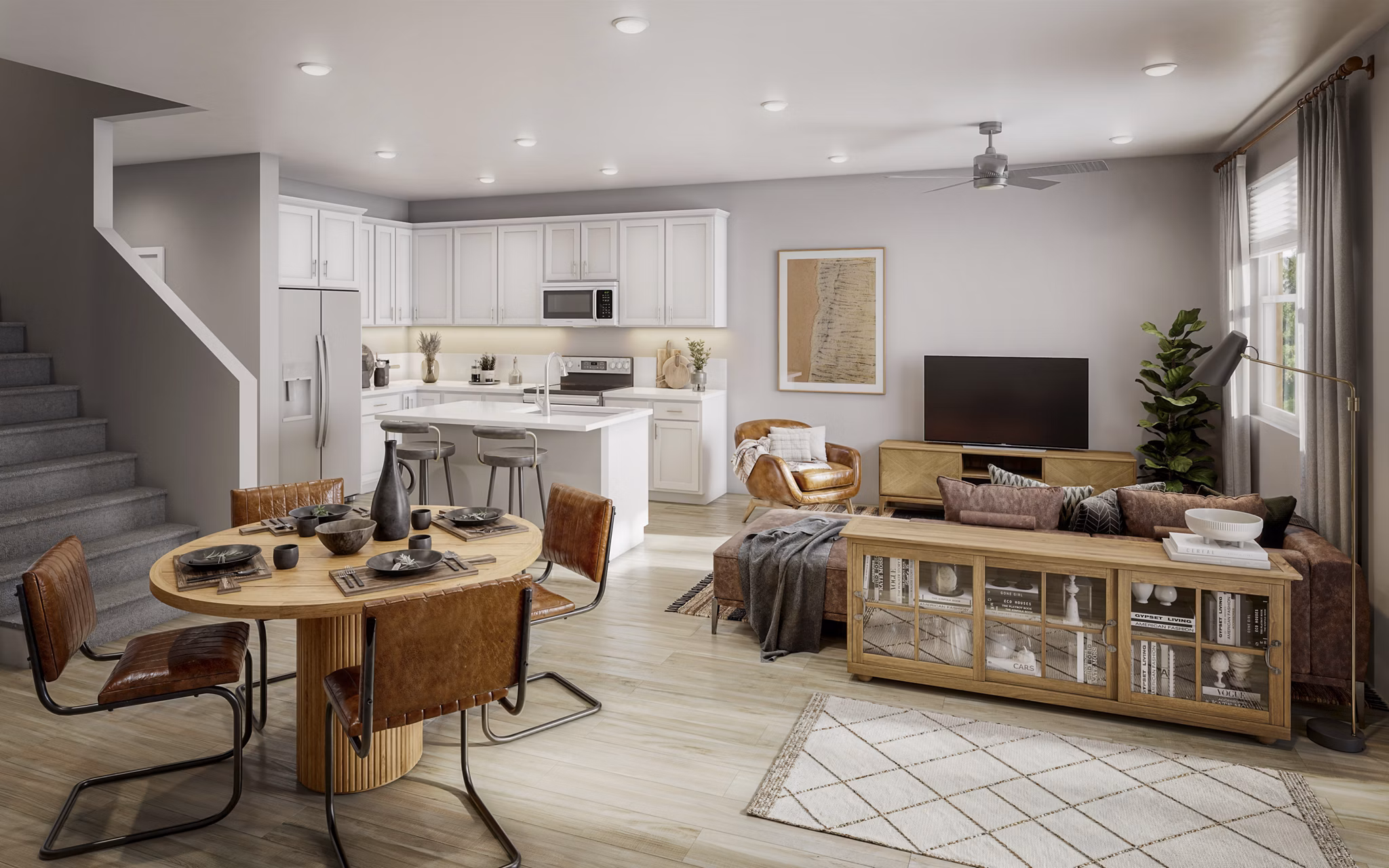 living room at The Lanterns at Brighton Crossings Apartments 
