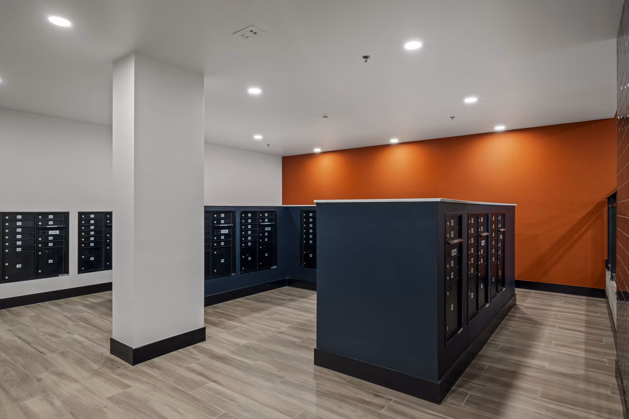 mail room at Tapestry Apartments