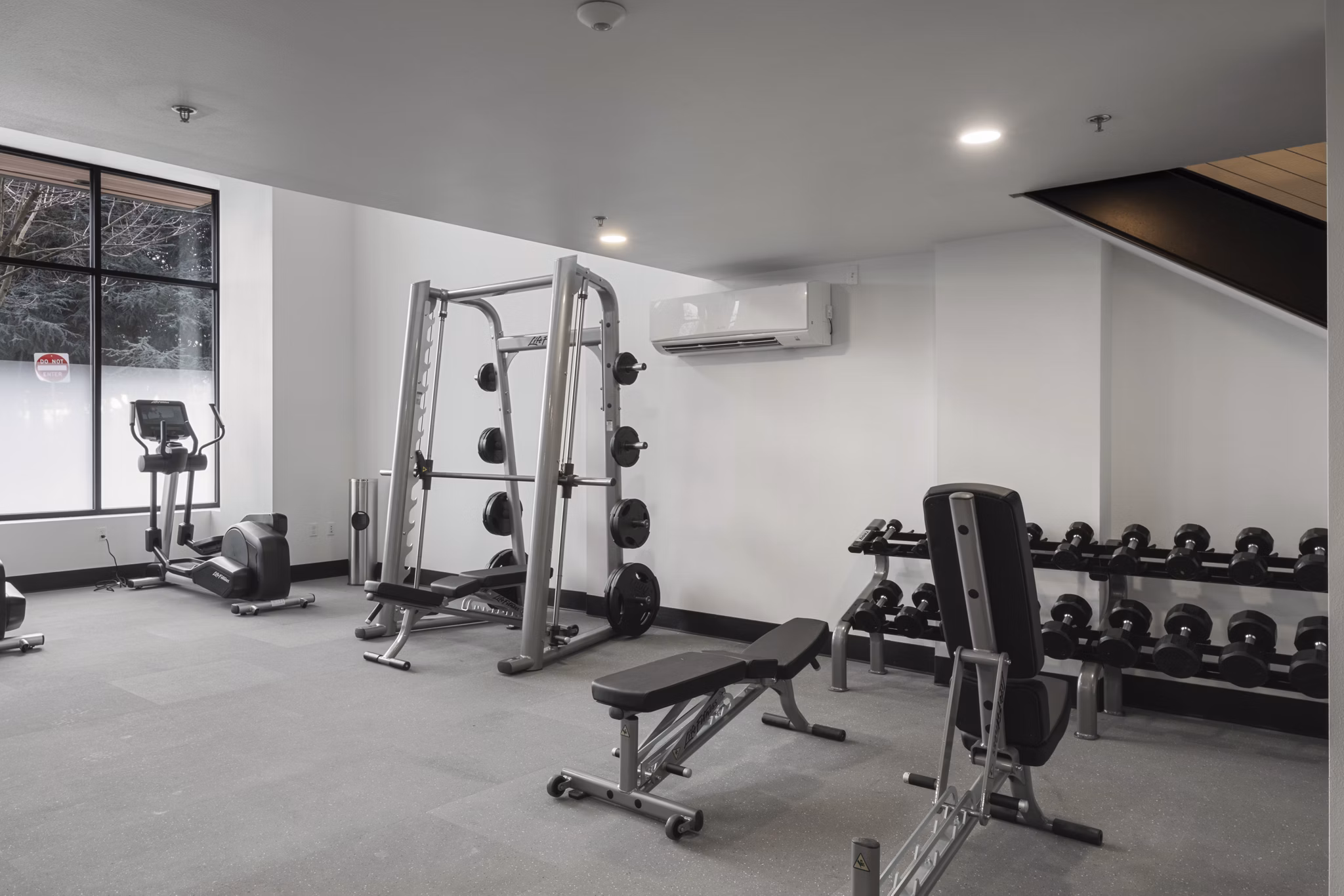 fitness center at Tapestry Apartments