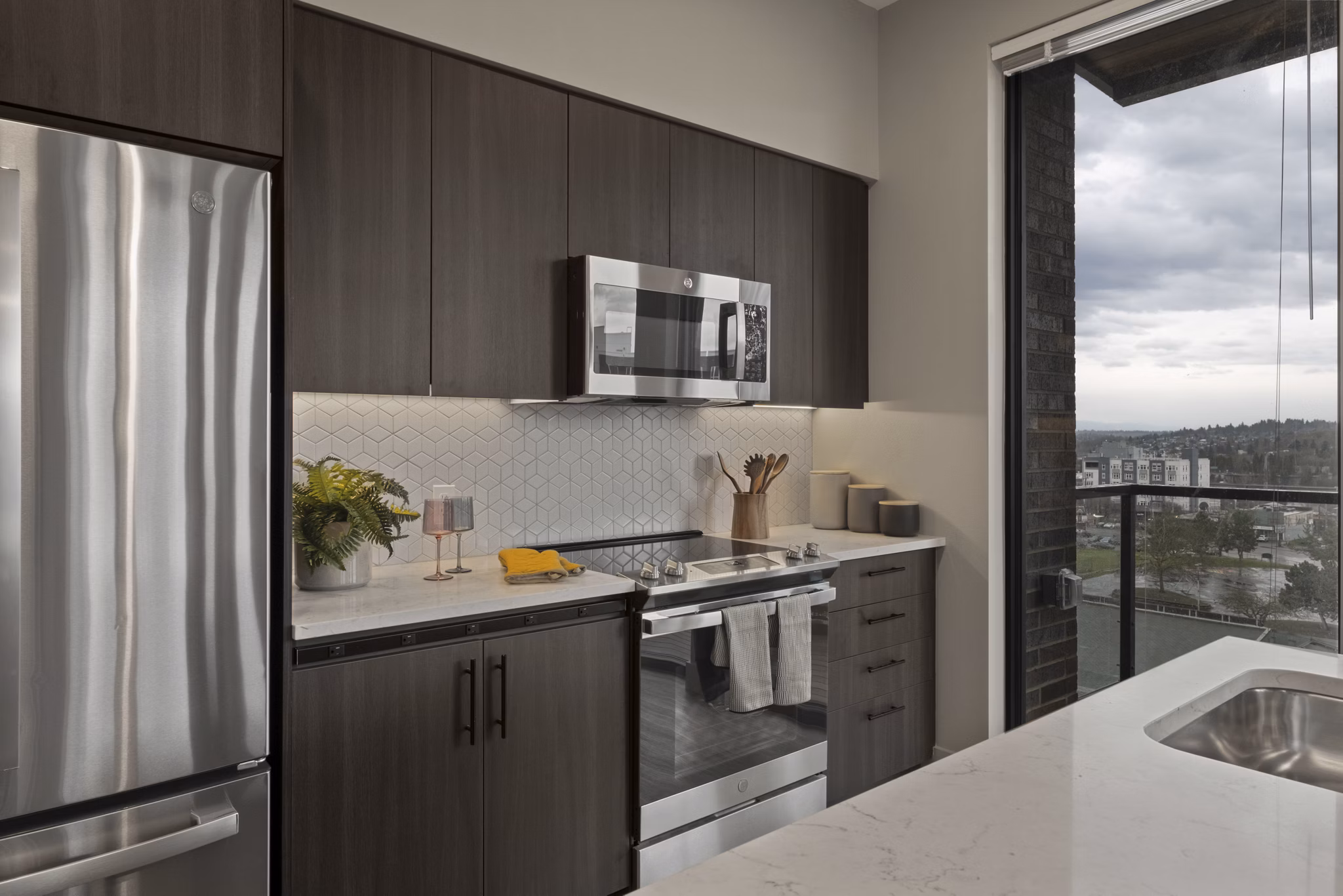 kitchen at Tapestry Apartments