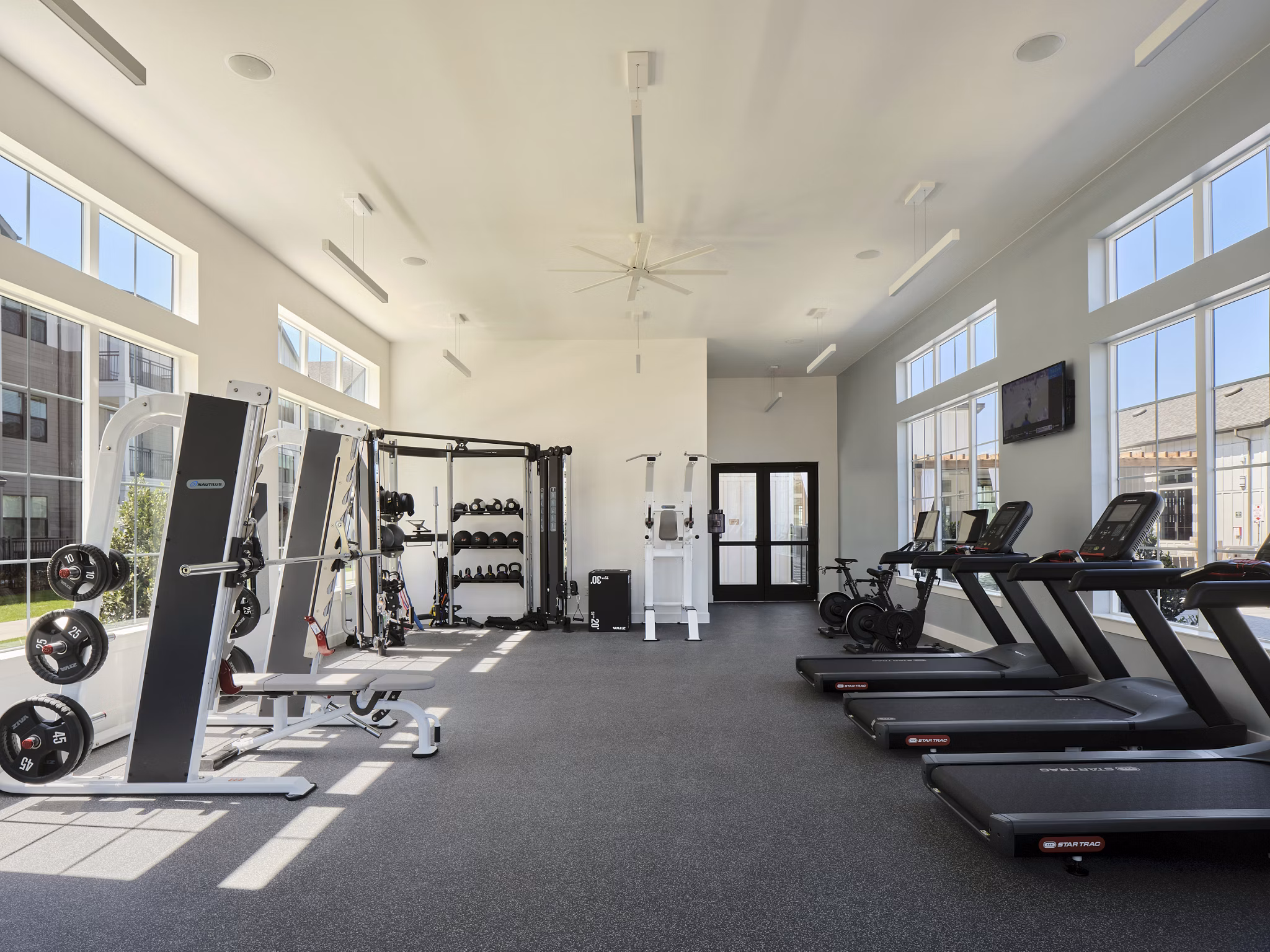 fitness center at Citizen House Decker Apartments 