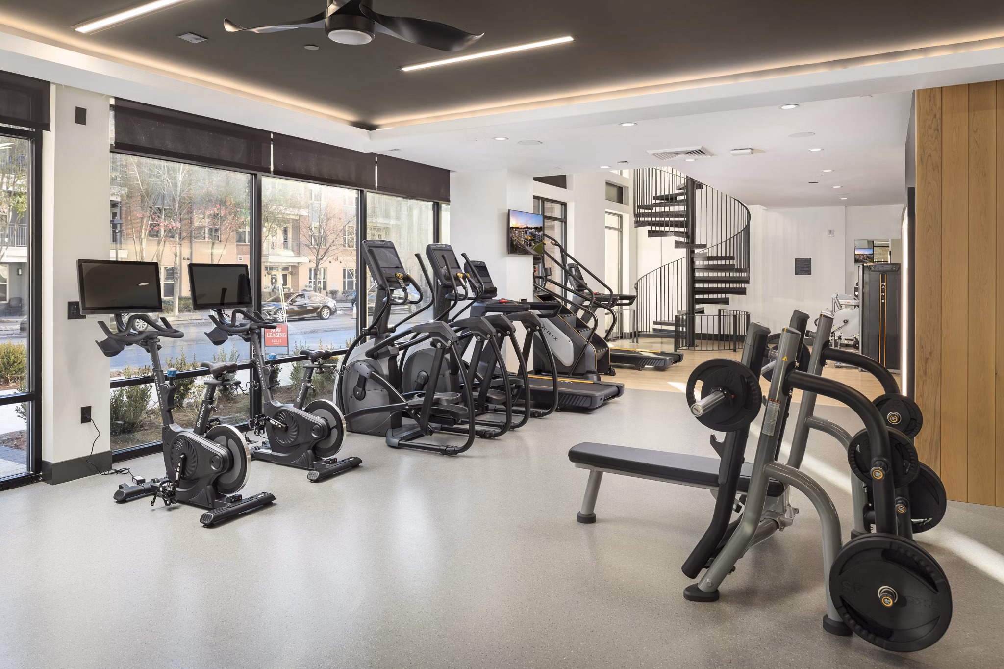 fitness center at Solis Dresden Village Apartments
