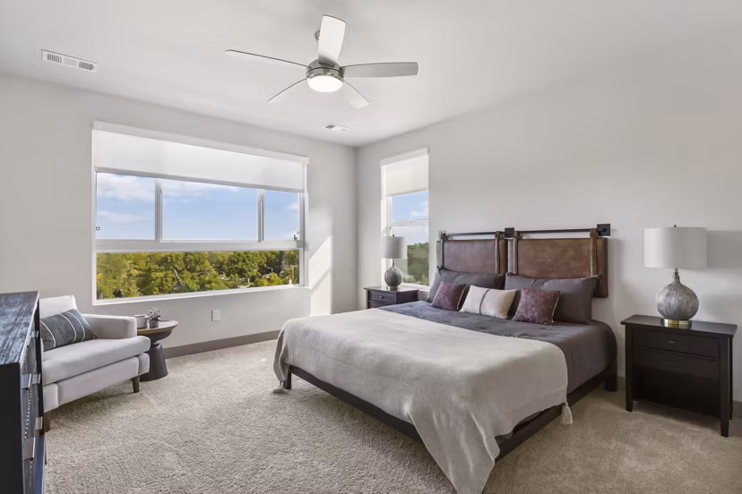 bedroom at Parkside at Littleton Village Apartments 