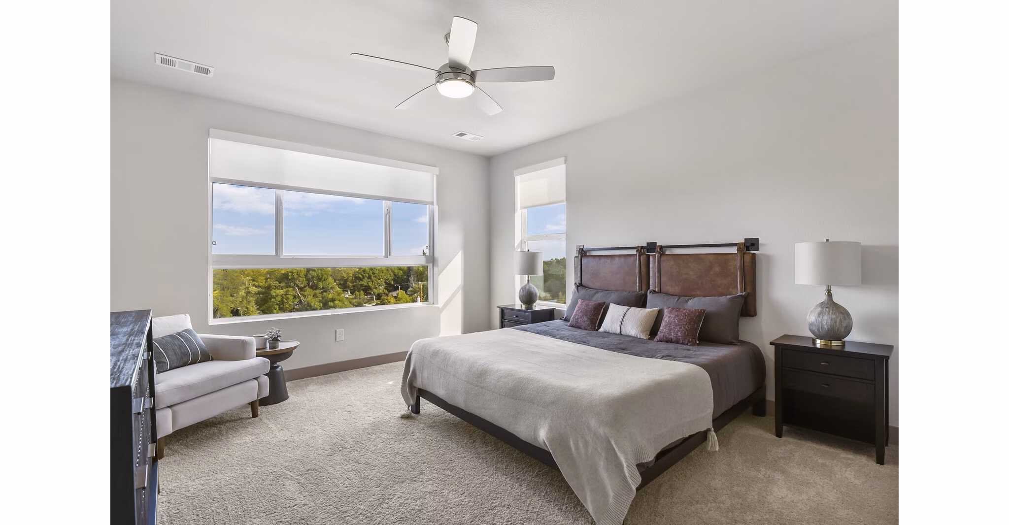 bedroom at Parkside at Littleton Village Apartments 