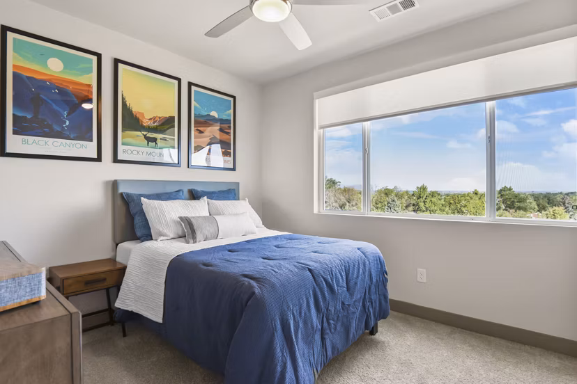 bedroom at Parkside at Littleton Village Apartments 