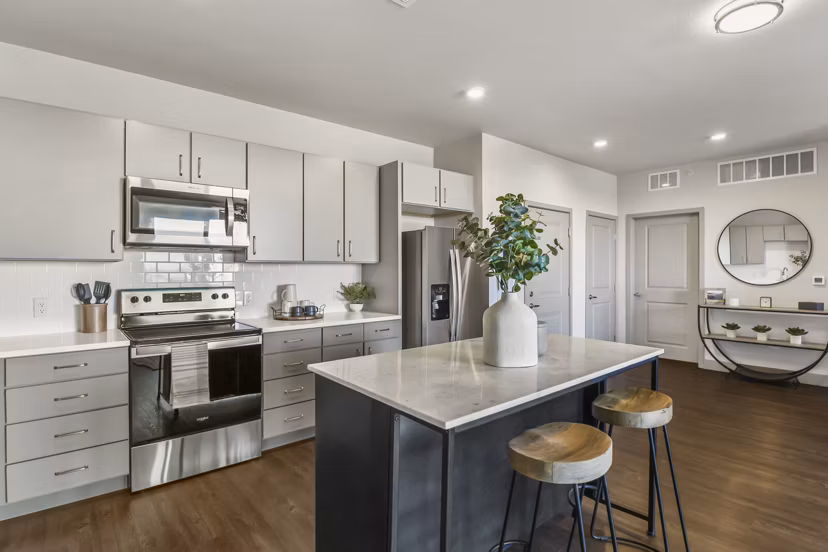kitchen at Parkside at Littleton Village Apartments 