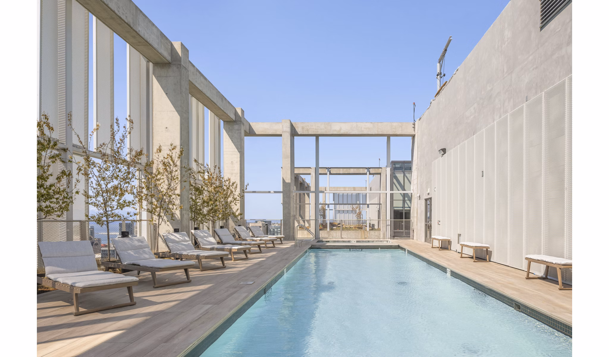 pool at Museum House Apartments