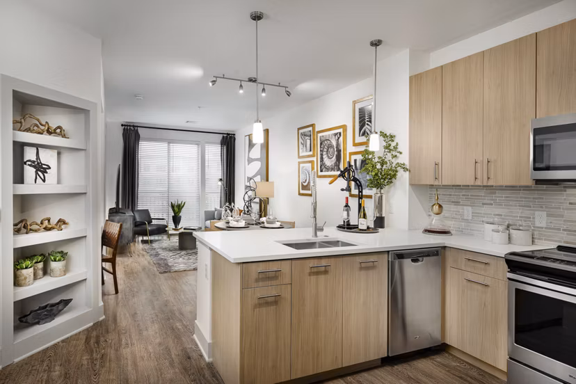kitchen at Tuscan Village Apartments 