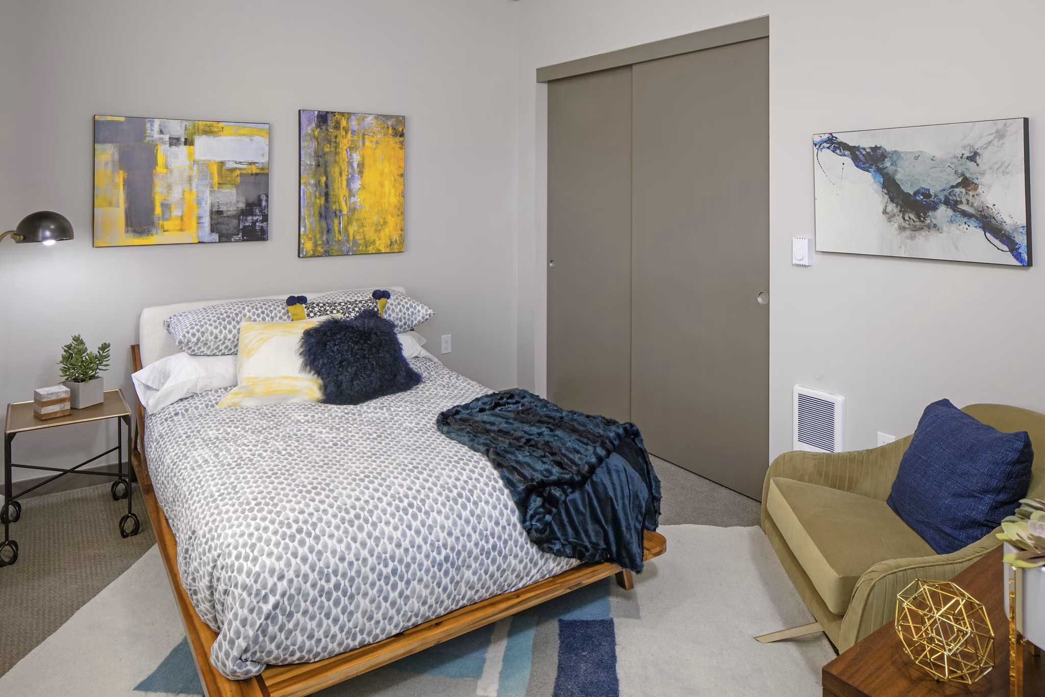 bedroom at Sanctuary Apartments