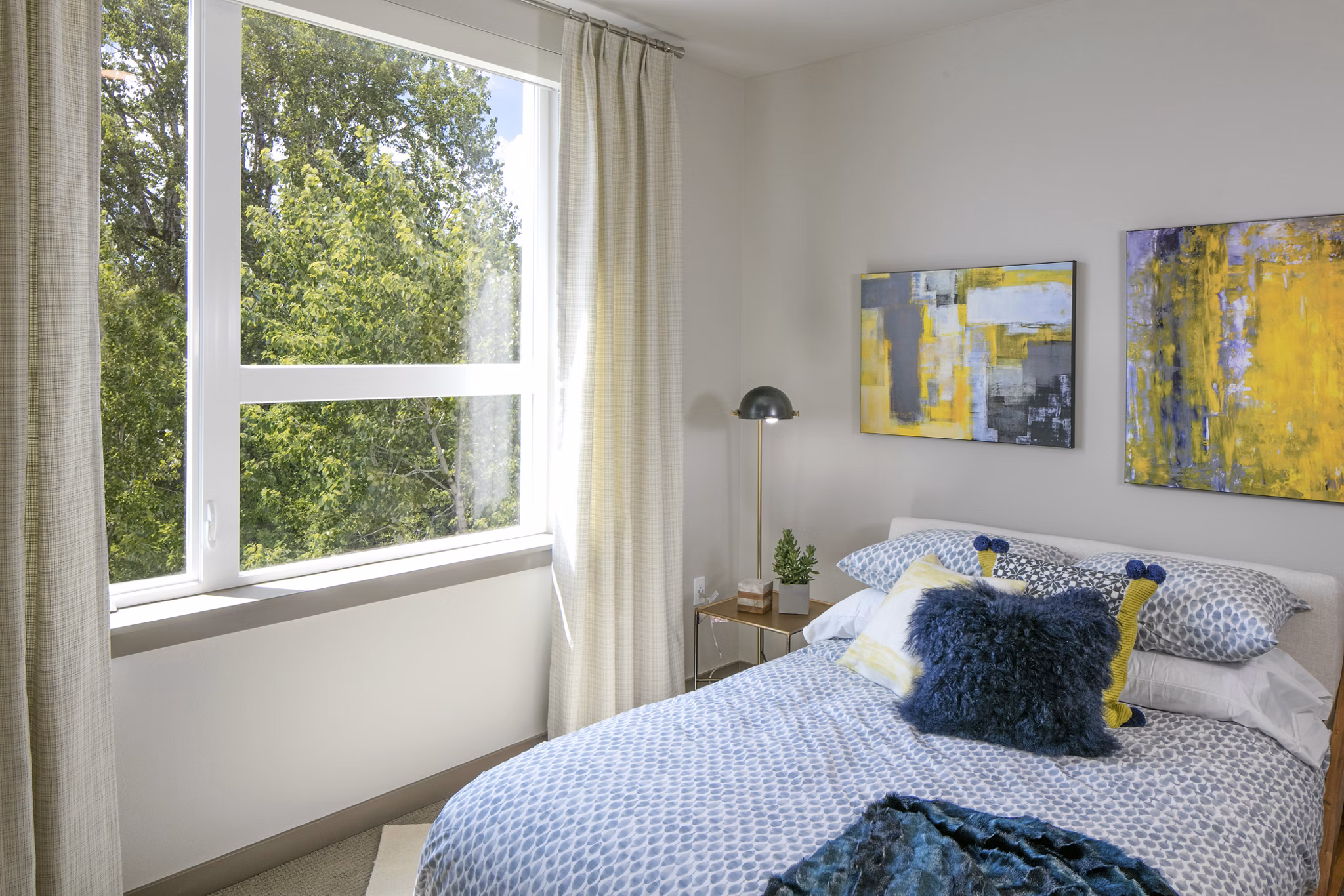 bedroom at Sanctuary Apartments