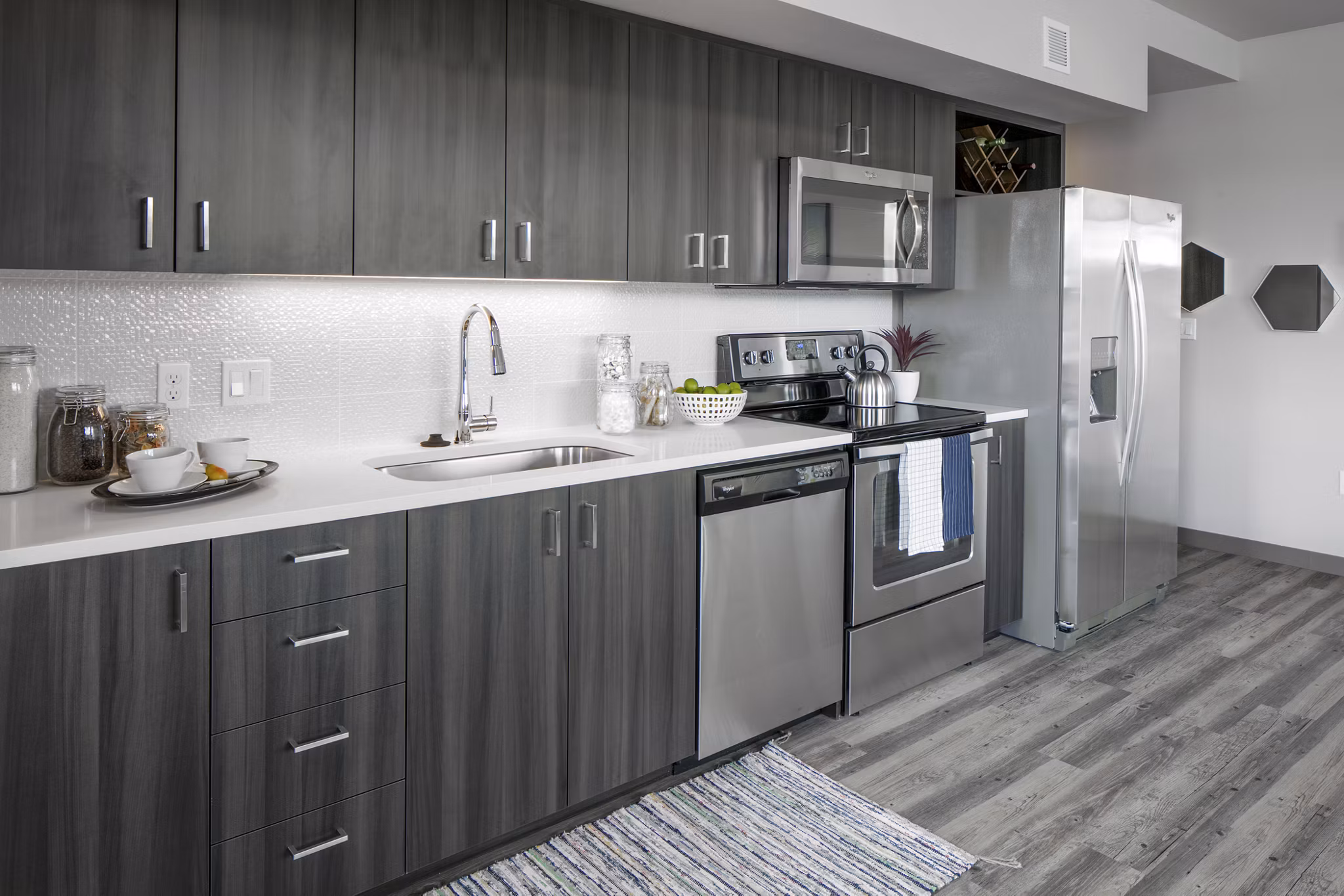 kitchen at Sanctuary Apartments