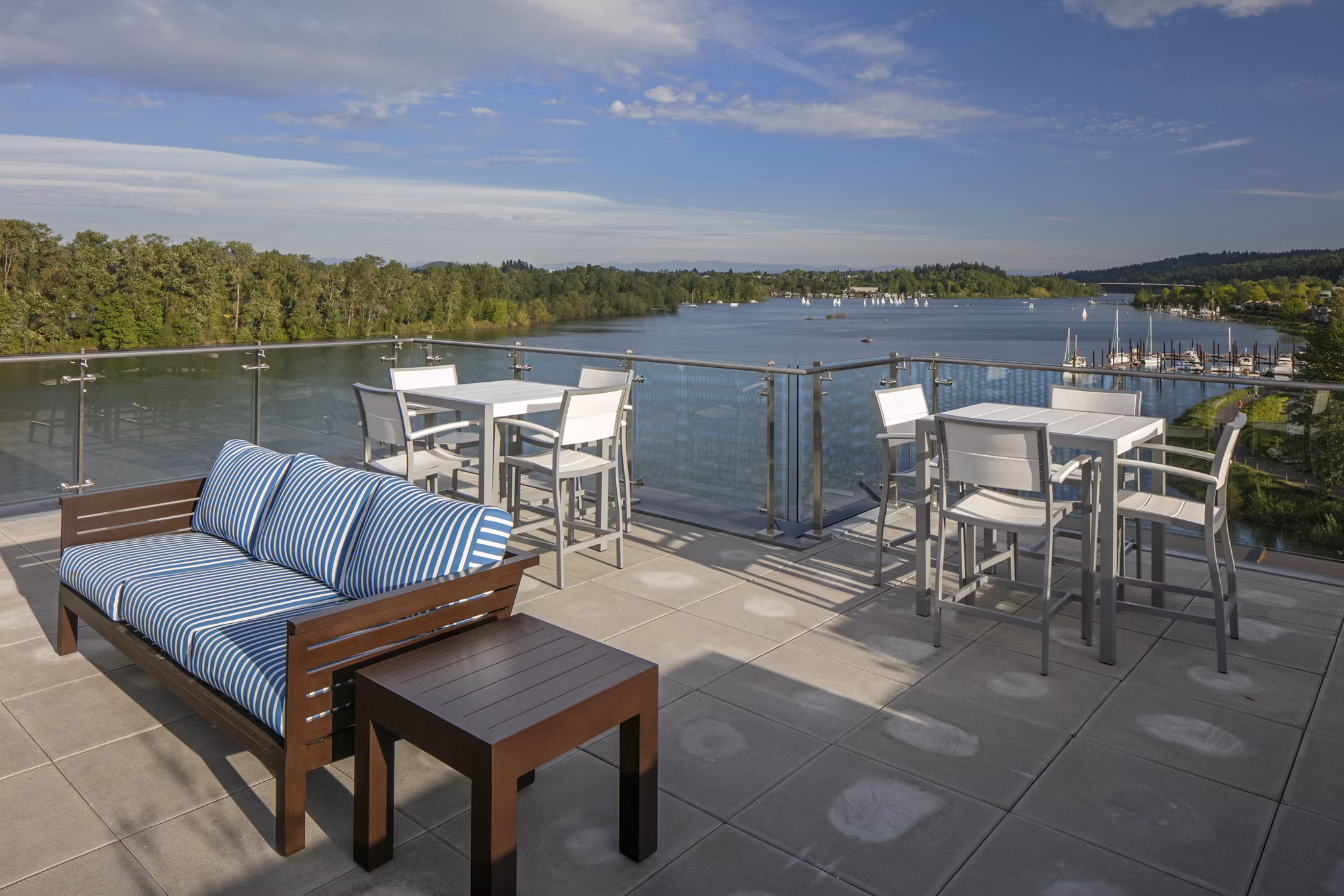rooftop deck at Sanctuary Apartments