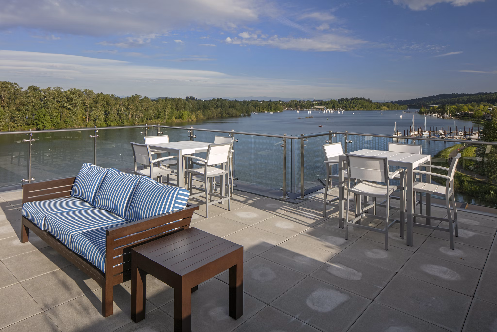 rooftop deck at Sanctuary Apartments