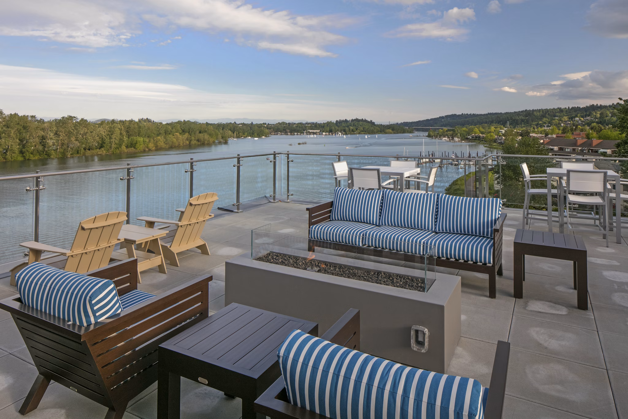 rooftop deck at Sanctuary Apartments