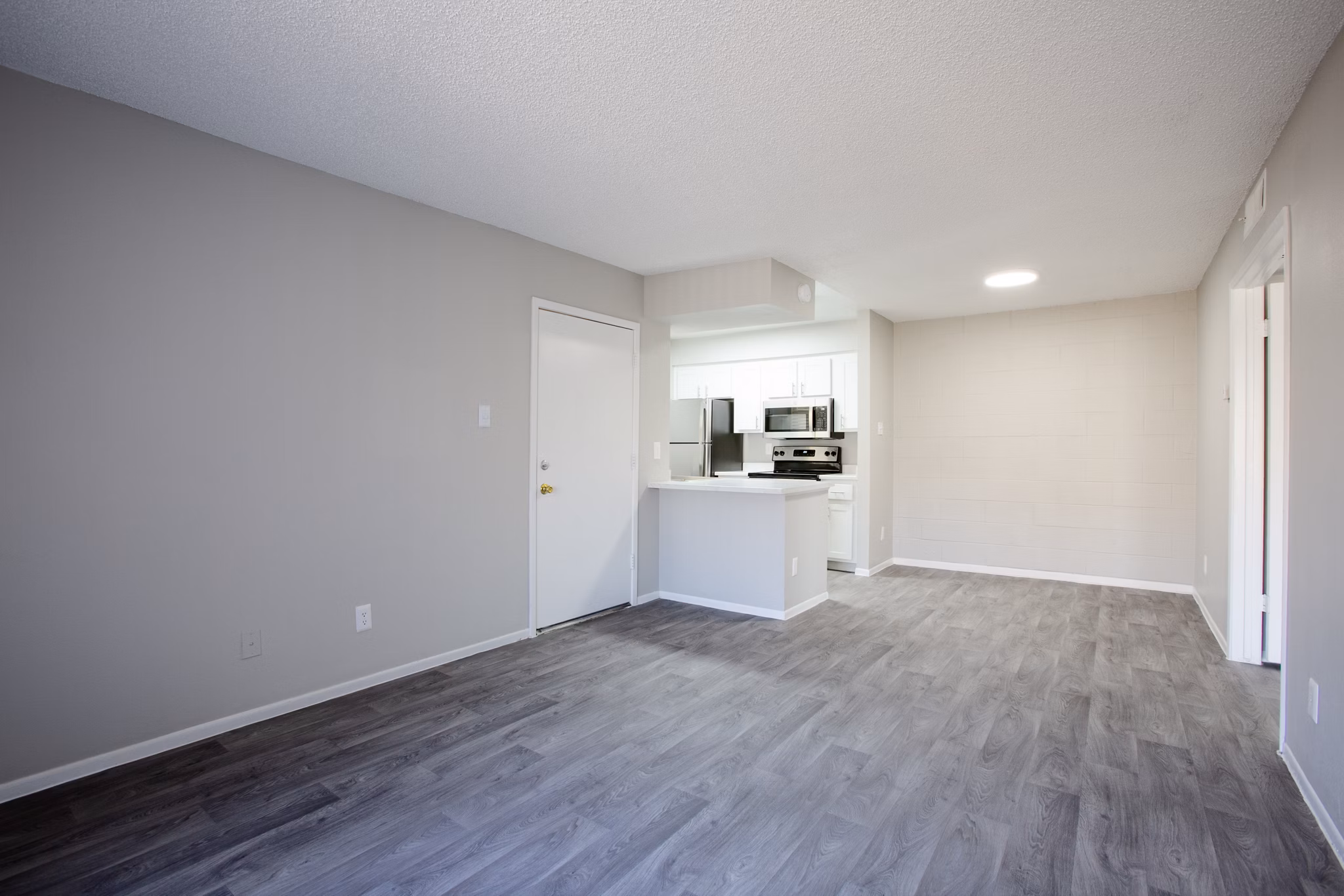 living room at Ascent on Peoria Apartments