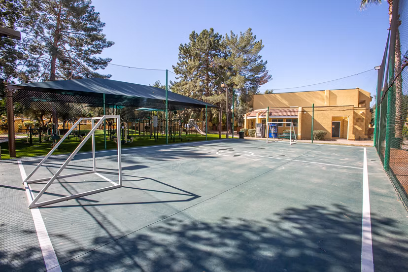 sport court at Ascent on Peoria Apartments