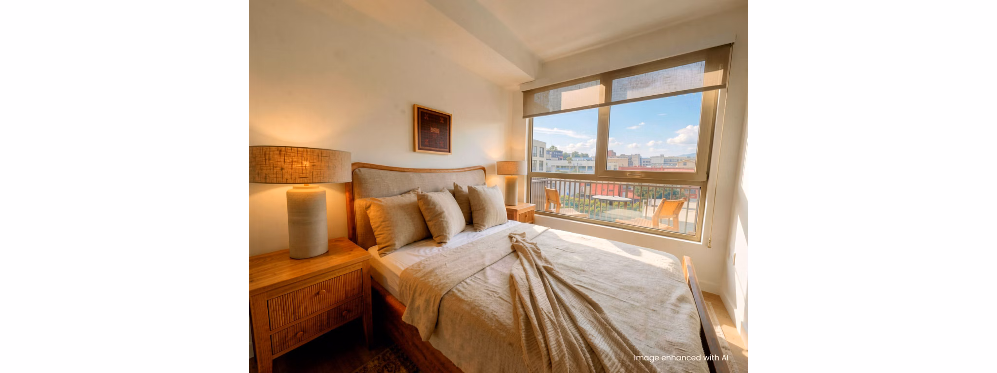 bedroom at 1430 Lincoln Apartments