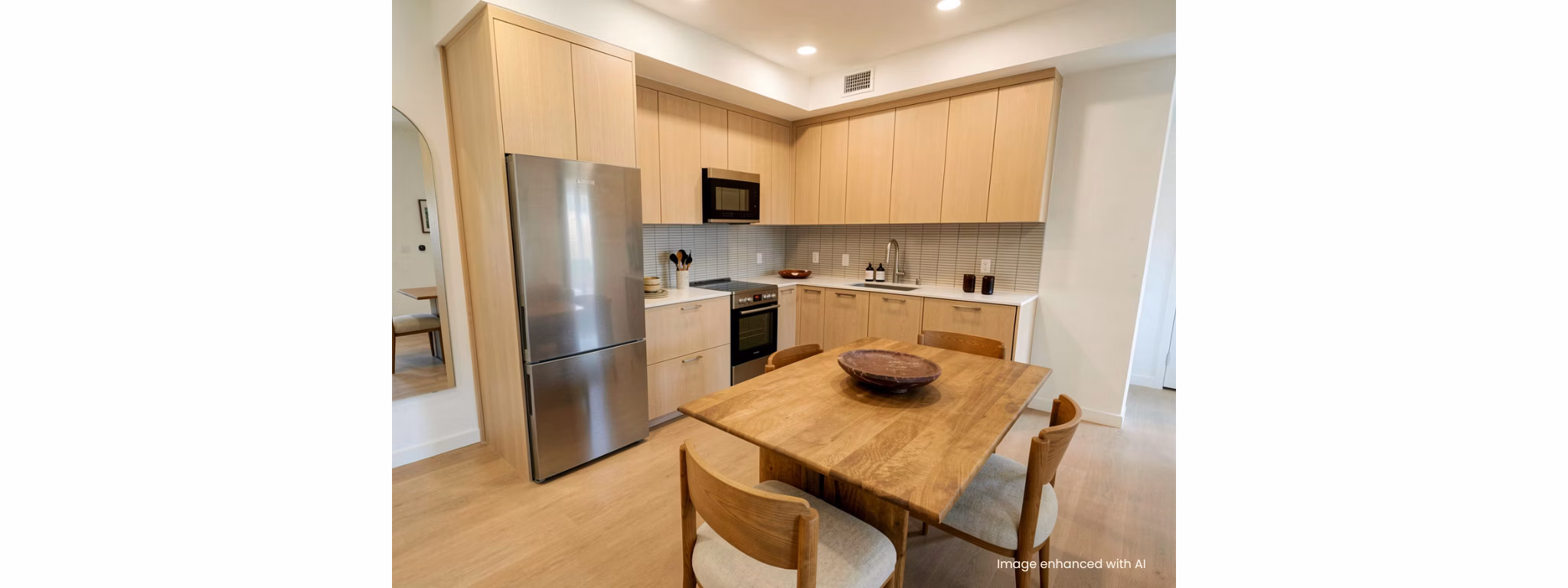 dining area at 1430 Lincoln Apartments
