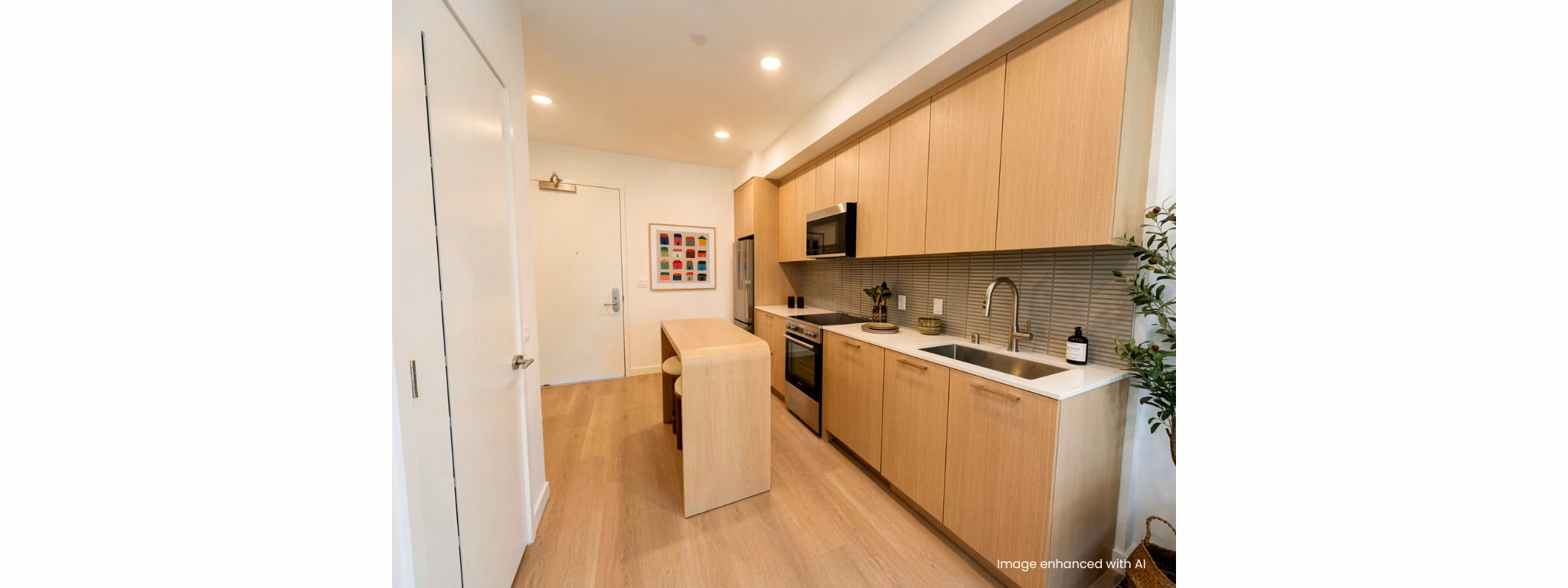 kitchen at 1430 Lincoln Apartments