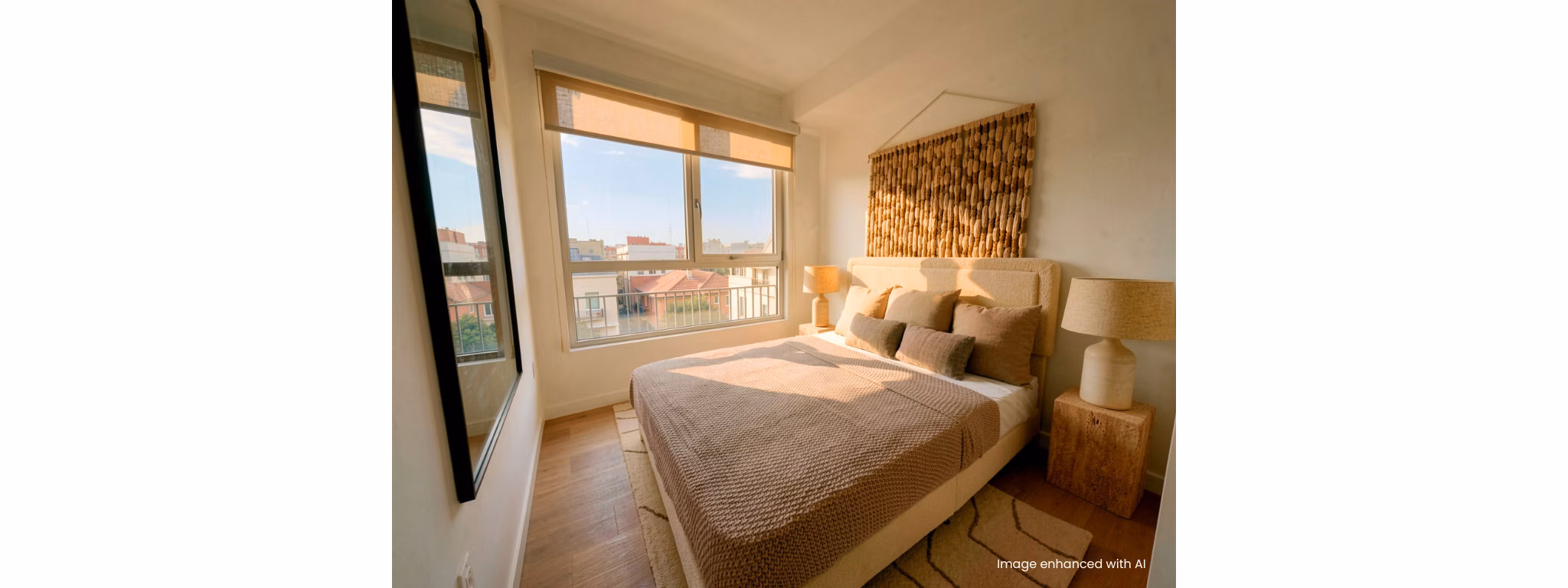 bedroom at 1650 Lincoln Apartments
