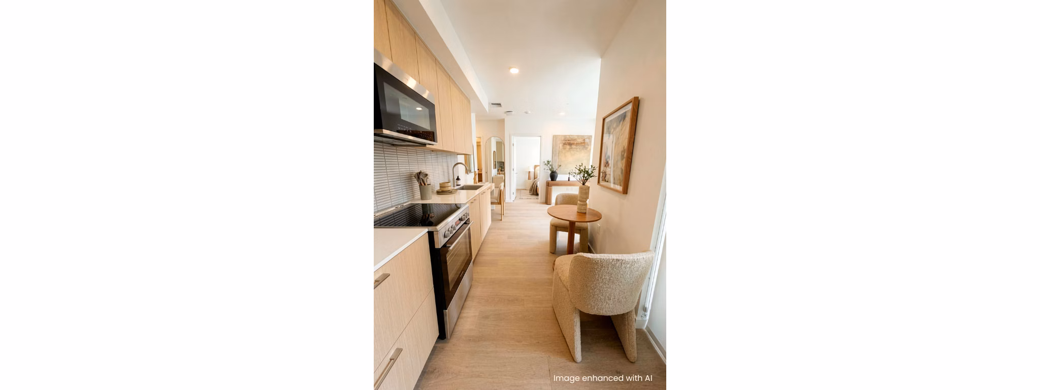 kitchen at 1650 Lincoln Apartments