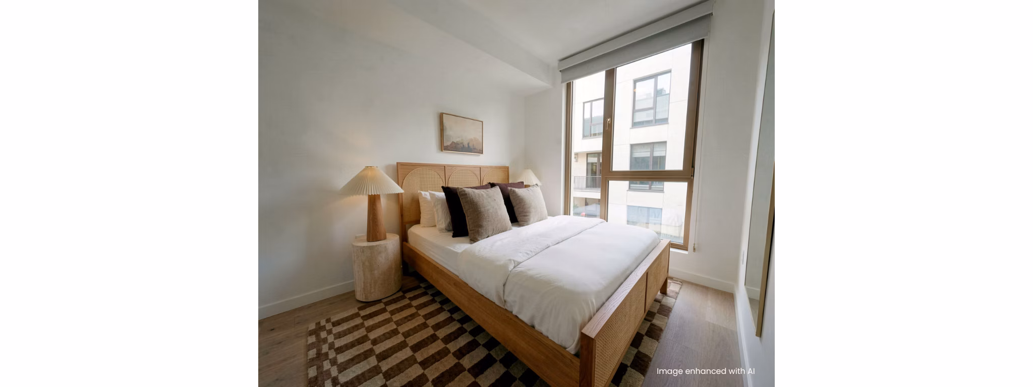 bedroom at 501 Broadway Apartments