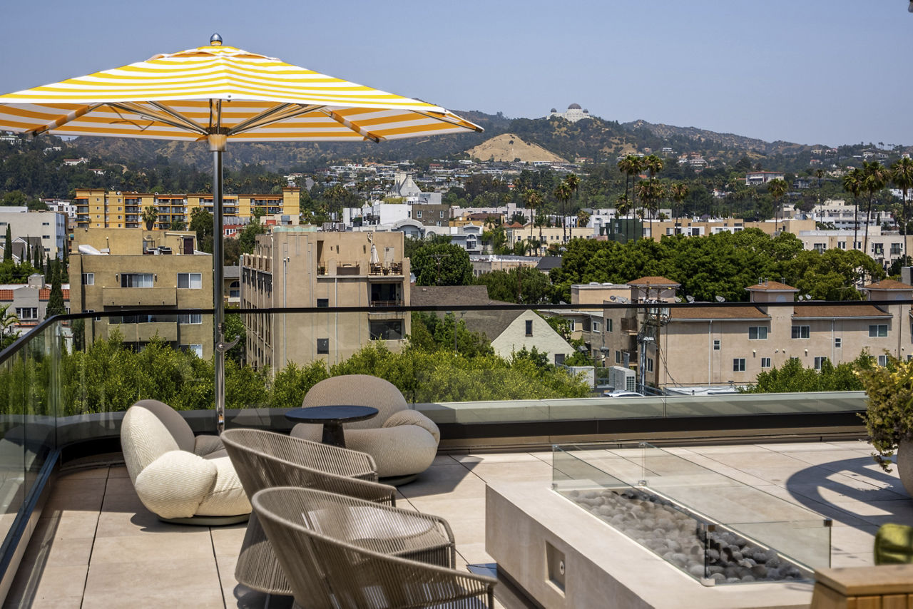 Roof deck at 5420 Sunset (1 of 3)