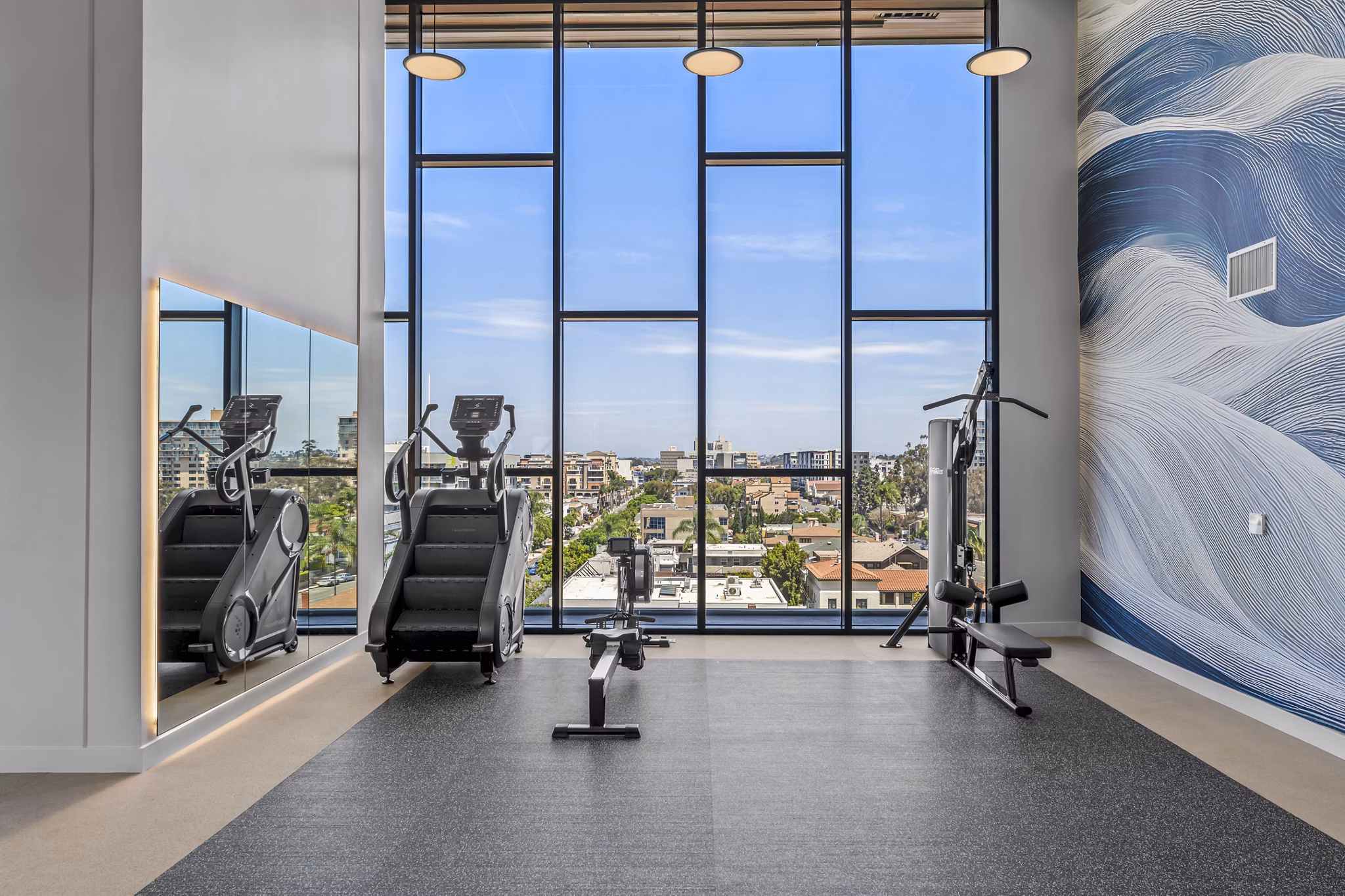 fitness center at Park Summit Apartments